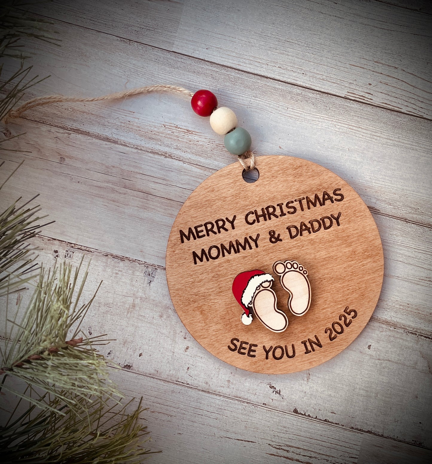 Baby on the way ornament