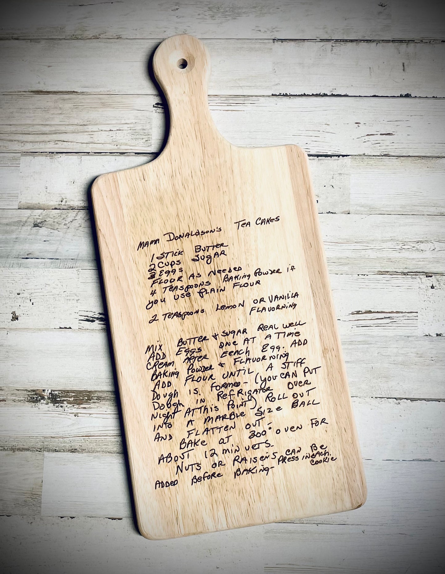 Custom recipe board