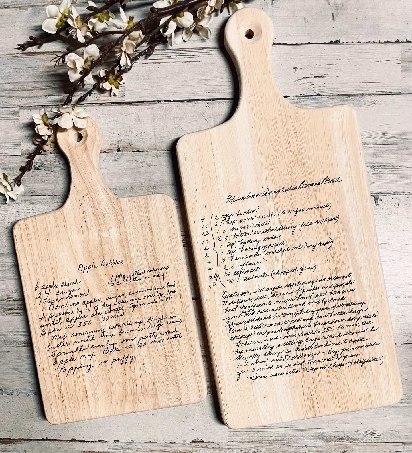 Custom recipe board