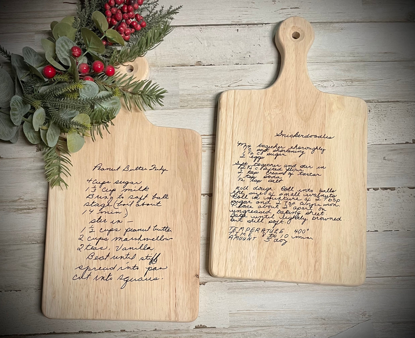 Custom recipe board