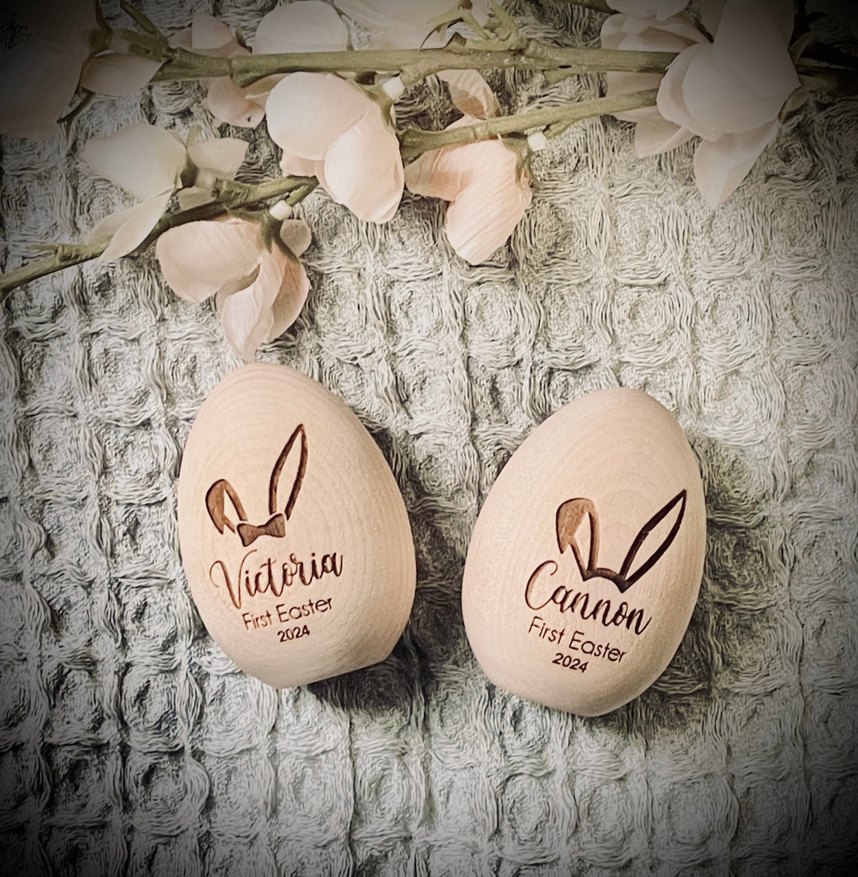 First Easter wooden egg