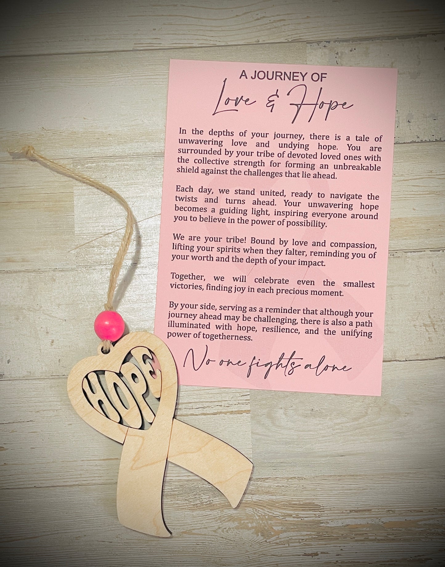 Love and hope ornament